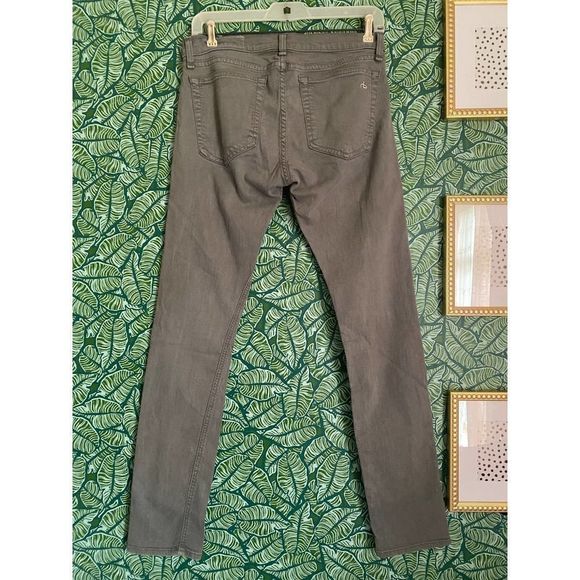 rag & bone | The Dre Boyfriend Jeans Gray Aged Sage Size 26 - Picture 3 of 5